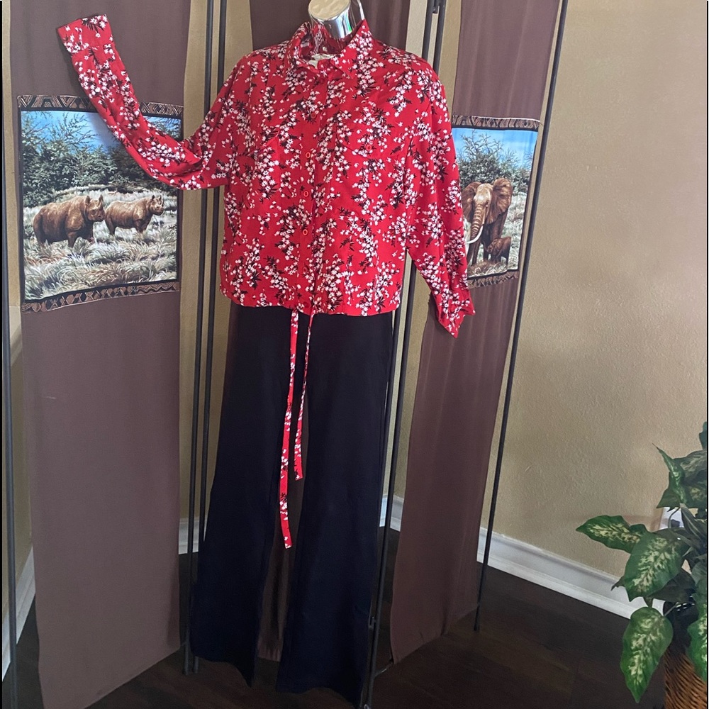 Womens Long sleeve, button blouse